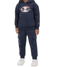 NWT Champion Boys Fleece Hoodie Joggers 2-Piece Set, Navy Color Size 6