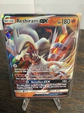 Pokémon Reshiram GX SM137 Full Art Promo Holo 180 HP Basic English on eBay