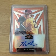 2020 Leaf Valiant - Portrait Autographs Max Meyer #PA-MM1 Orange Prismatic...