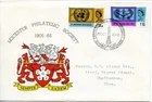 1965 UNITED NATIONS GREAT BRITAIN QE2 LEICESTER PHILATELIC FDC SPECIAL PMK VGC