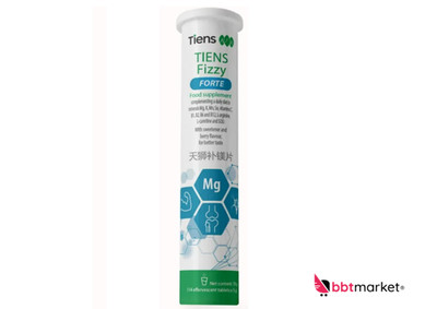 TIENS Fizzy Forte mit  Magnesium Mangan Mais-Extrakt Vitaminen C,B1 B2 B6 & B12
