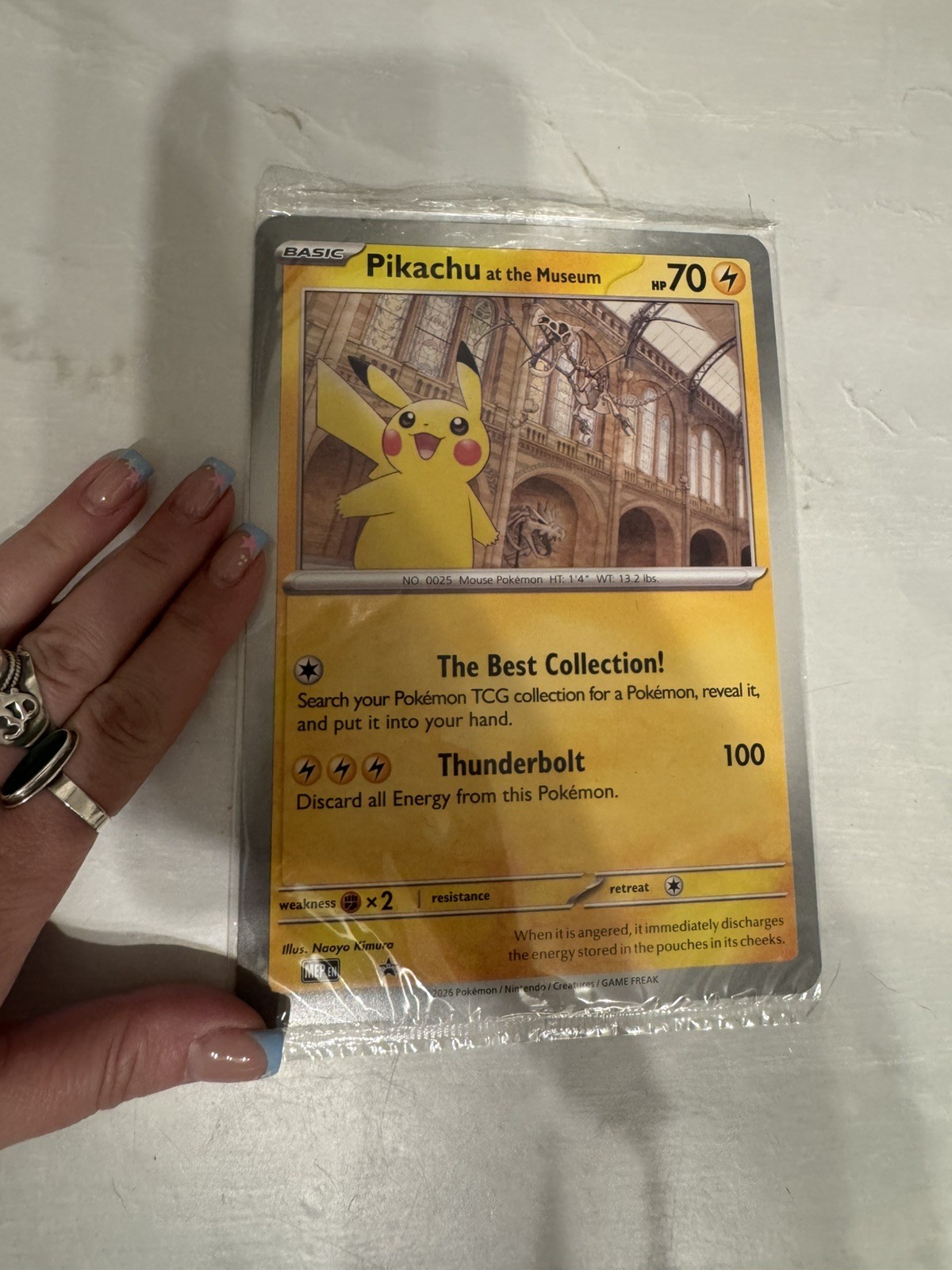 Pokemon TCG Pikachu At The Museum Jumbo Promo Card 2026 - Sealed - New