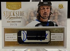 DAVE ANDREYCHUK 2013-14 PANINI DOMINION STICKSIDE SIGNATURES RELIC AUTO 16/25