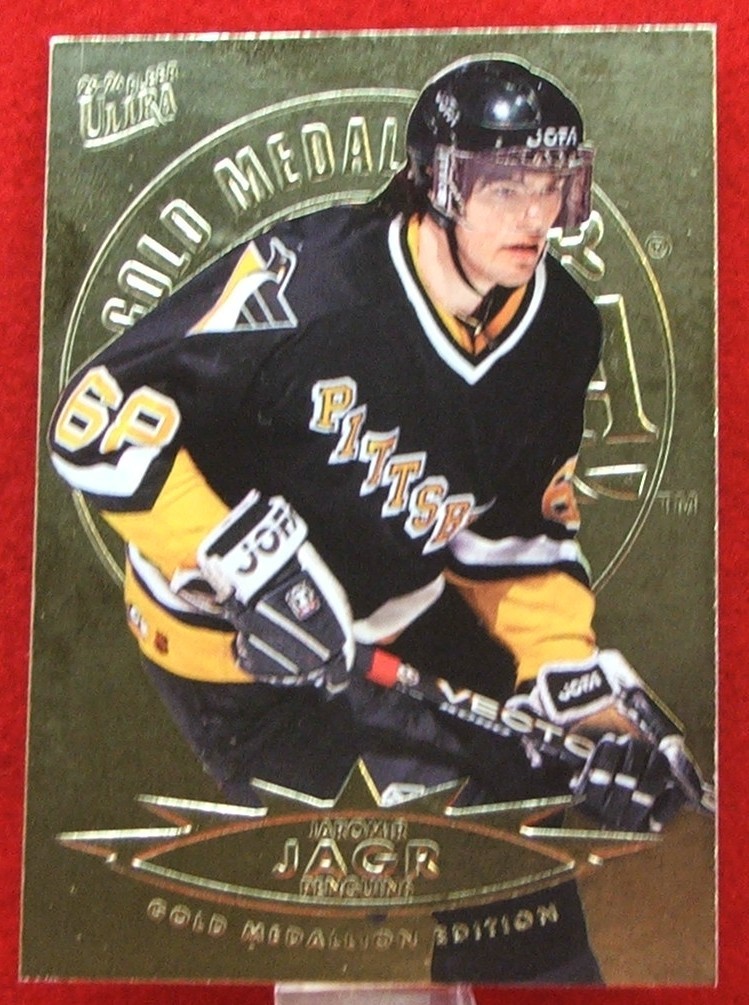 1995-96 Fleer Ultra Gold Medallion Jaromir Jagr #123 Near Mint
