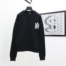 AMIRI Black Letter Print Crewneck Sweatshirt