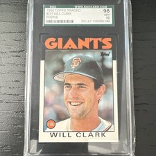 1986 Topps Traded - Will Clark #24T (RC)