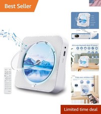 Desktop Bluetooth CD Player with Dust Cover  40W HIFI Sound for Quality Audio