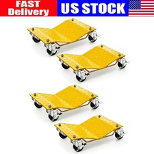 Set Of 4 Car Wheel Dolly 6000 Lbs Heavy-duty Vehicle Dolly Moving Cars Trucks