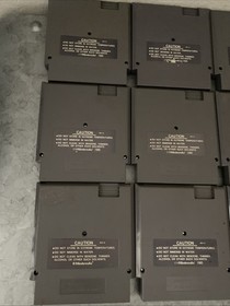 Lot Of 9 NES Games Untested Super Mario 2, Tetris, Duck Hunt/Super Mario Bros.