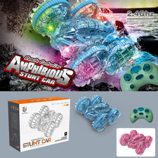 Shark Amphibious Stunt Waterproof Light Remote Control Car