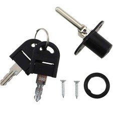 2PCS Alloy Solid Drawer Lock Rod with Keys Desk Cabinet Lock for Furniture St...