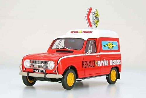Ebbro 25012 Renault 4 Fourgonnette Renault Service Kit Montaggio 1/24 - Foto 2 di 2