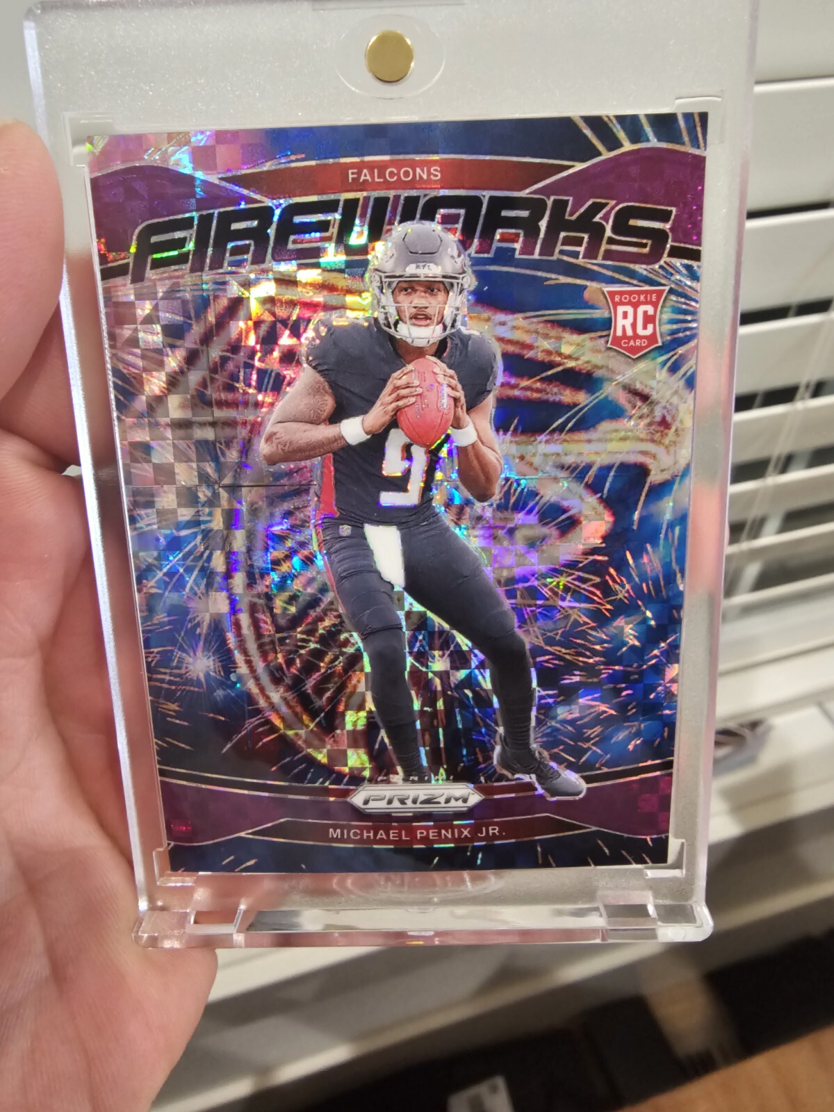 2024 Panini Prizm Michael Penix Jr. Fireworks Purple Power RC /49 #16🔥🔥🔥