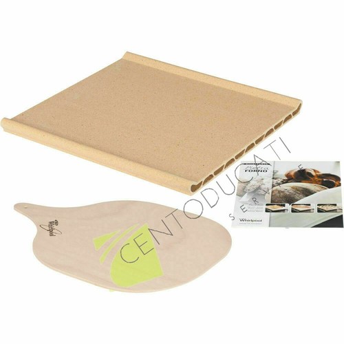 Pietra piastra forno refrattaria con pala in legno per pizza 484000000276  Wpro | eBay
