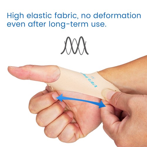 Elastic Thumb Support Brace Layer 2 PCS - Soft Thumb Compression Sleeve Prote... - Picture 2 of 7