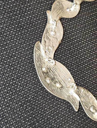 Wunderschönes Collier/Halskette m.Kristallen Versilbert Designer Schmuckstück... - Bild 6 von 7