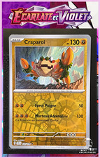 Carte Pokémon Craparoi 122/198 Holo Reverse EV1 : Ecarlate et Violet FR