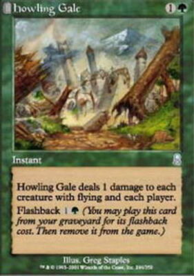 MTG magic cards 2x Howling Gale Odyssey Light Play, English