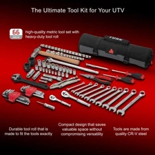 Tusk UTV Tool Roll Kit | Off-Road | UTV | Side by Side Fits Can-Am Commander