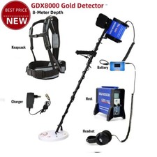 GDX8000 Gold Detector 8m Depth Treasure Hunter LCD 0.5W Metal Detector ty1