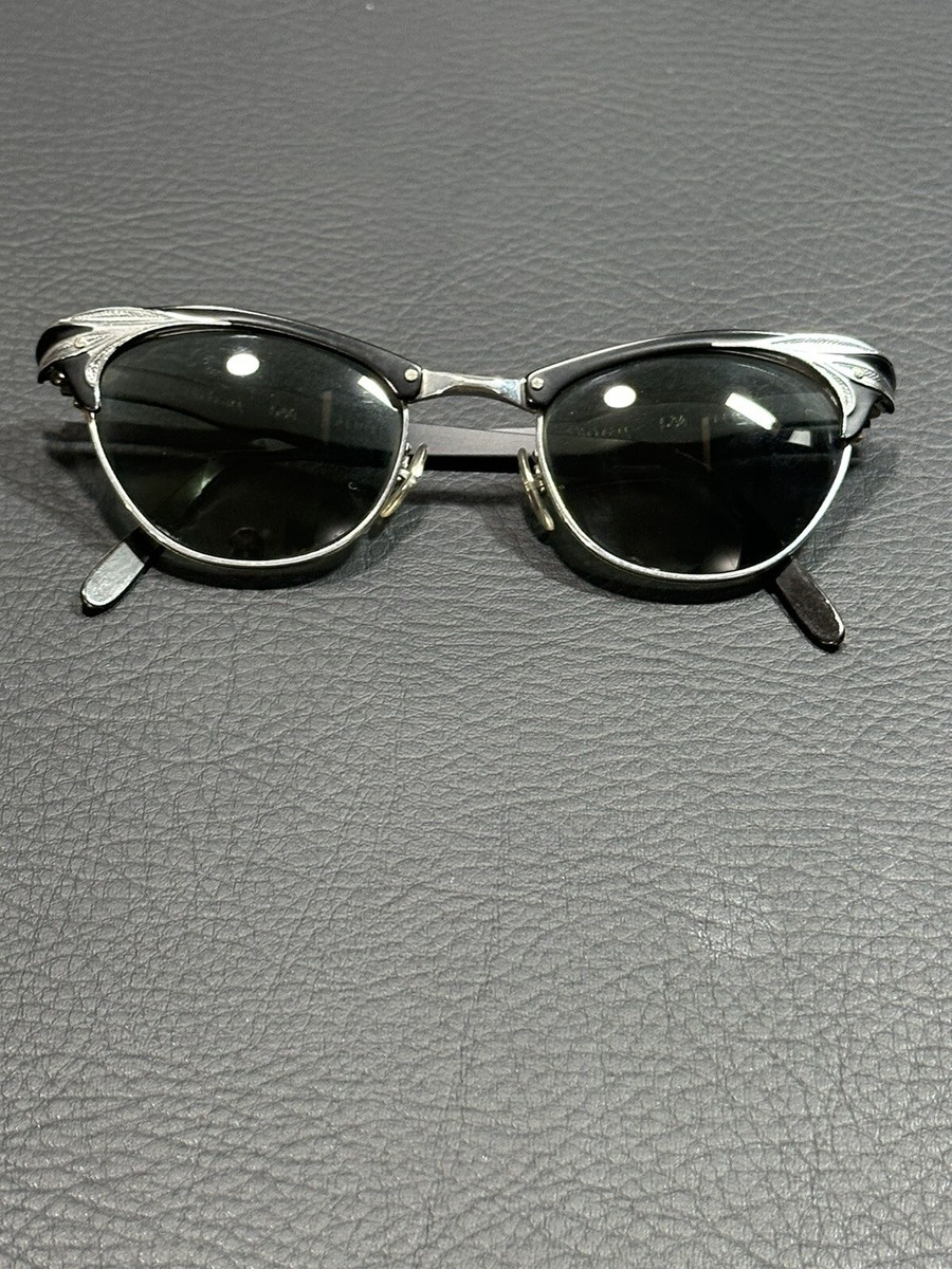 Vintage Antique Victory Black Cat Eye Bifocal Sunglasses 1  display picture 3