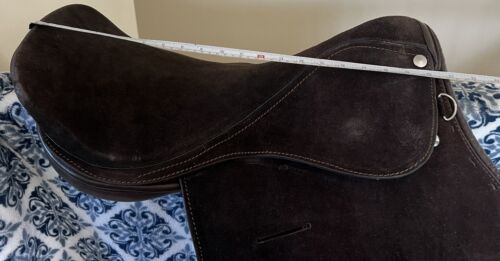 Polo Sattel Wildleder Leder 20" Vollkontakt Allzweck Englisch Braun General - Bild 8 von 9