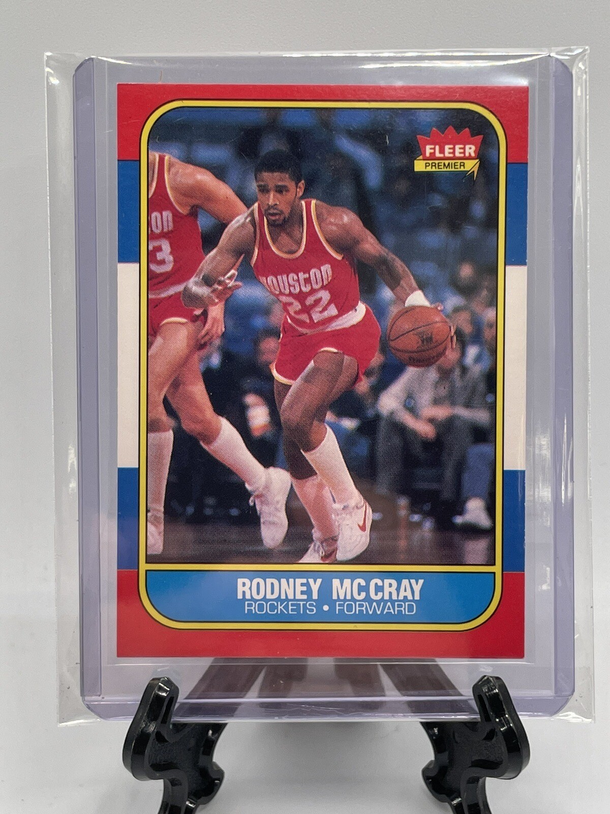 1986/87 Fleer Basketball Set Break Rodney McCray RC Rookie Houston ...