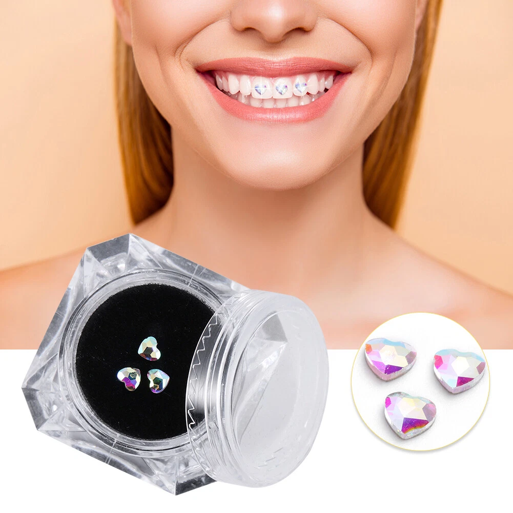 Tooth Gem Kit DIY Teeth Jewelry Dental Reflective Gems Kit Glittering Tooth  Gem Kit With Curing