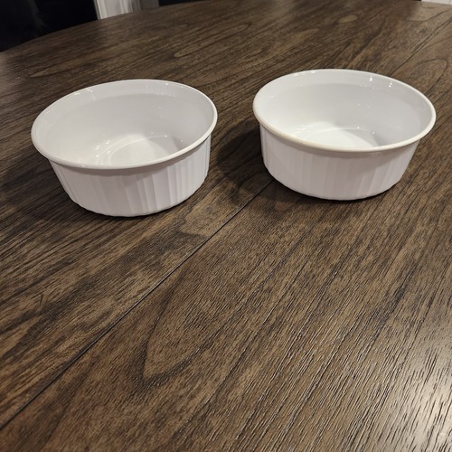 Corning Ware Casserole Oven Cooking Bowls White (Set Of 2)