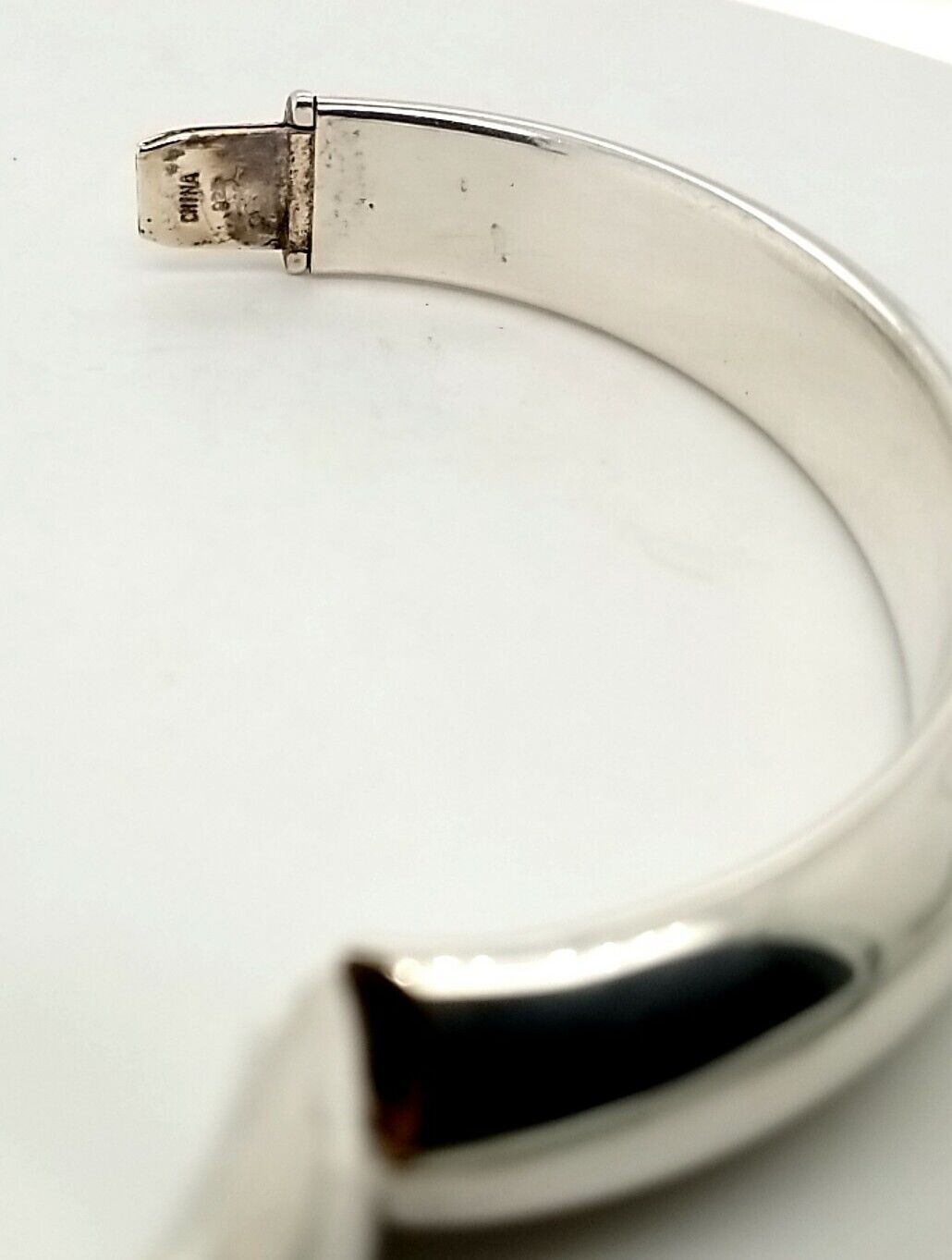 Solid 925 Sterling Silver Women's Bangle Bracelet… - image 3