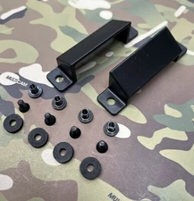 Black Injection Molded Canted Design Belt Loops for 2" Belts