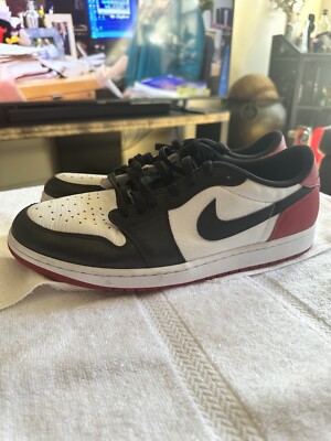Size 15 - Air Jordan 1 Retro OG Low Black Toe | eBay