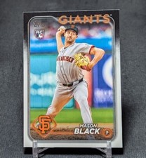 Mason Black Rookie RC 2024 Topps Update Series Card #US179 San Francisco Giants