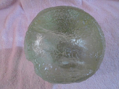 Clear Crystal Glass Ball with Carved Birds and a Stand that Lights Up by Analite - Picture 7 of 8