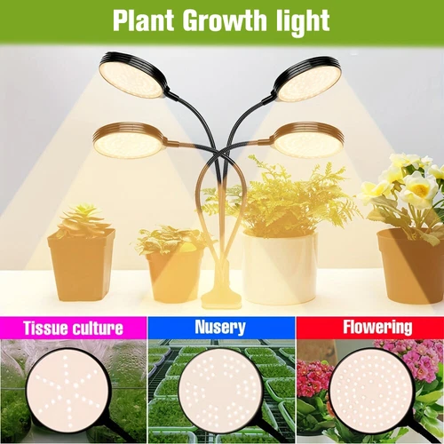 LED Wachstumlampe Pflanzenlampe Vollspektrum Pflanzenlicht Grow Light Timer USB - Bild 2 von 18