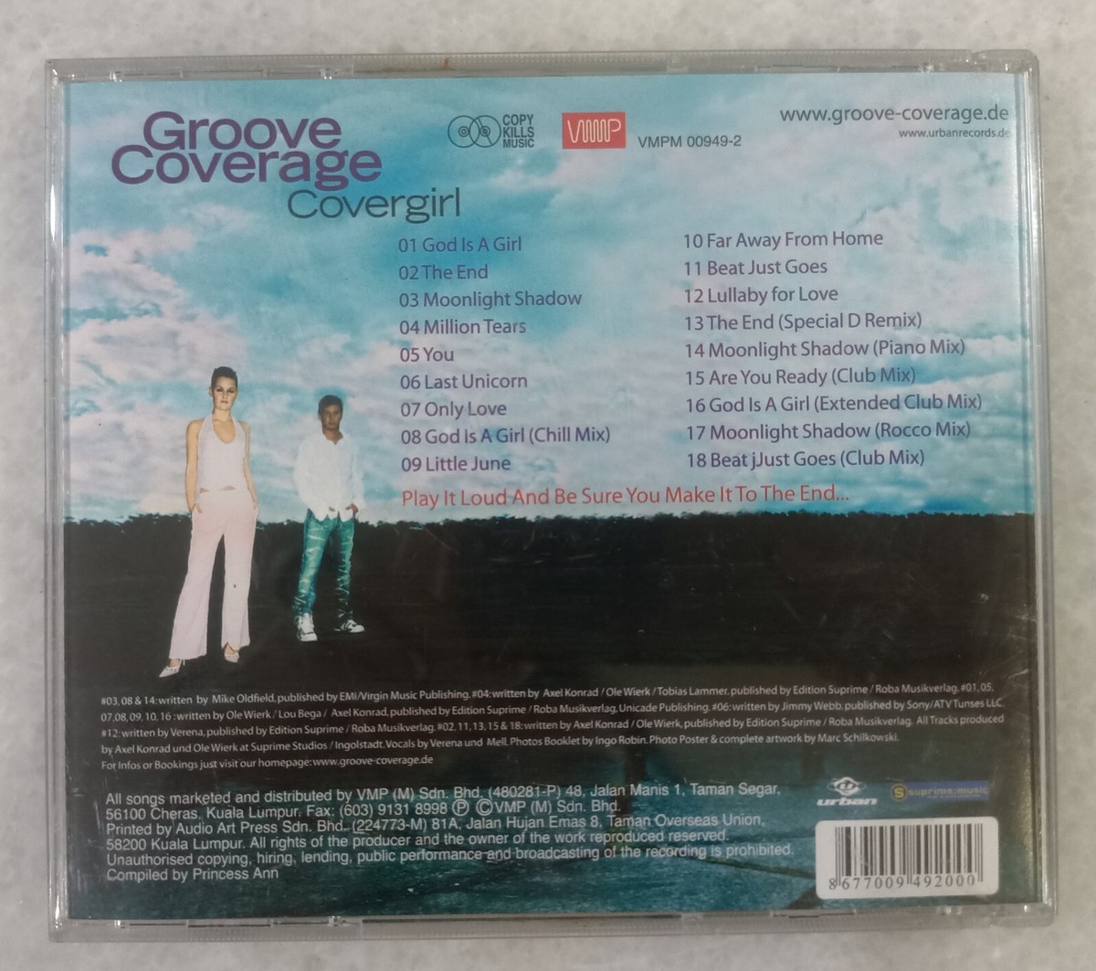 GROOVE COVERAGE COVERGIRL 光碟， VMPM CD. | eBay