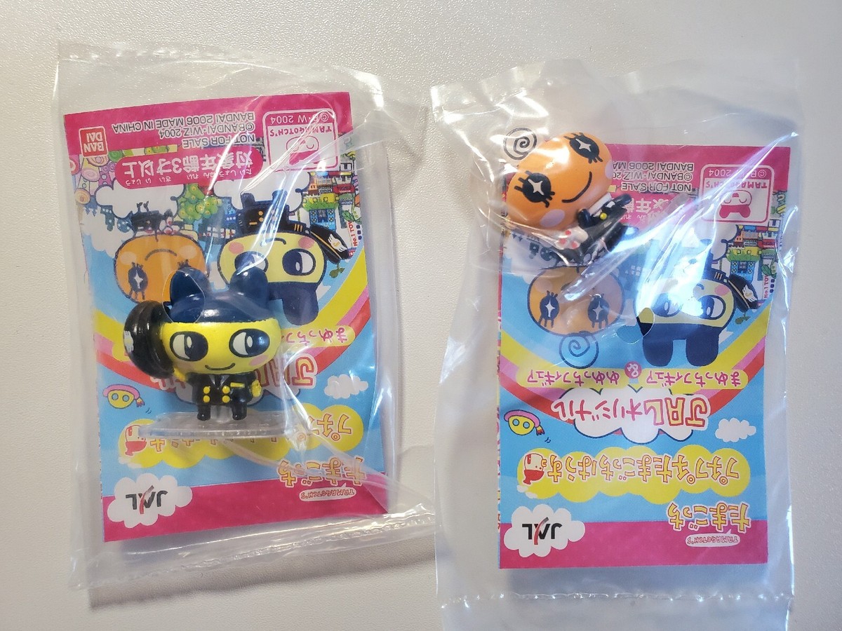 Tamagotchi Figures Mametchi and Memetchi Set NEW Bandai JAL