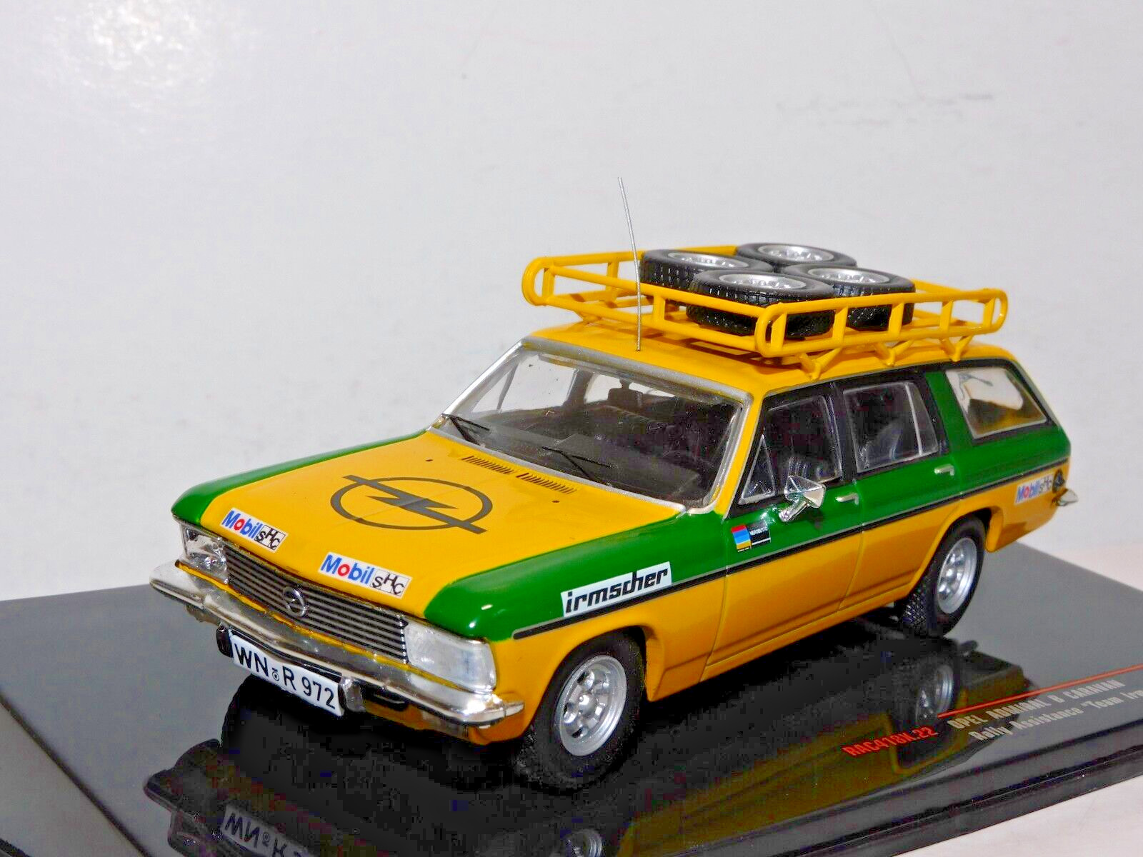 IXO OPEL ADMIRAL B ESTATE 1/43 RALLY ASSISTANCE TEAM IRMSCHER RAC418X