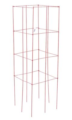 RED - Pack of 3 - Panacea Green Heavy-Duty Tomato Towers 47''H