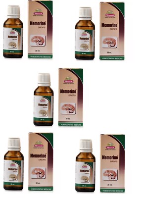 Wheezal Memorine Drop Homeopathic Remedy 30ml PACK OF 5 FREE SHIP