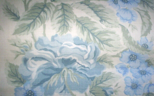 Laura Ashley Grantchester roses new vintage linen union fabric 4.4 yards 1989 - Picture 7 of 9