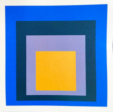 Josef Albers Litografia Guggenheim Museum COA originale (Piet Mondrian)