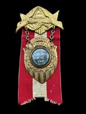 1908 REPUBLICAN NATIONAL CONVENTION ALTERNATE BADGE PINBACK HOWARD TAFT