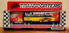 1993 Matchbox Super Stars Transporters NASCAR 74 Staff America Racing Semi NIB