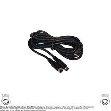 Cable S Video TV Mini Din MD 4 Pin Round Male to Male 12FT 111007