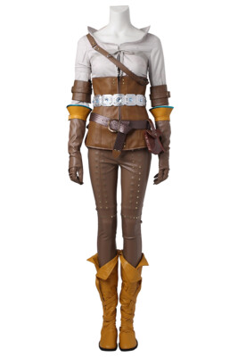The Witcher 3 Wild Hunt Cirilla Game Cosplay Kostüm + Schuhe