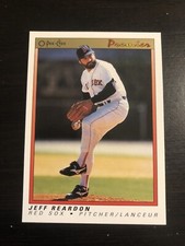 Jeff Reardon 1991 O-Pee-Chee Premier Baseball Card #98 Boston Red Sox HOF