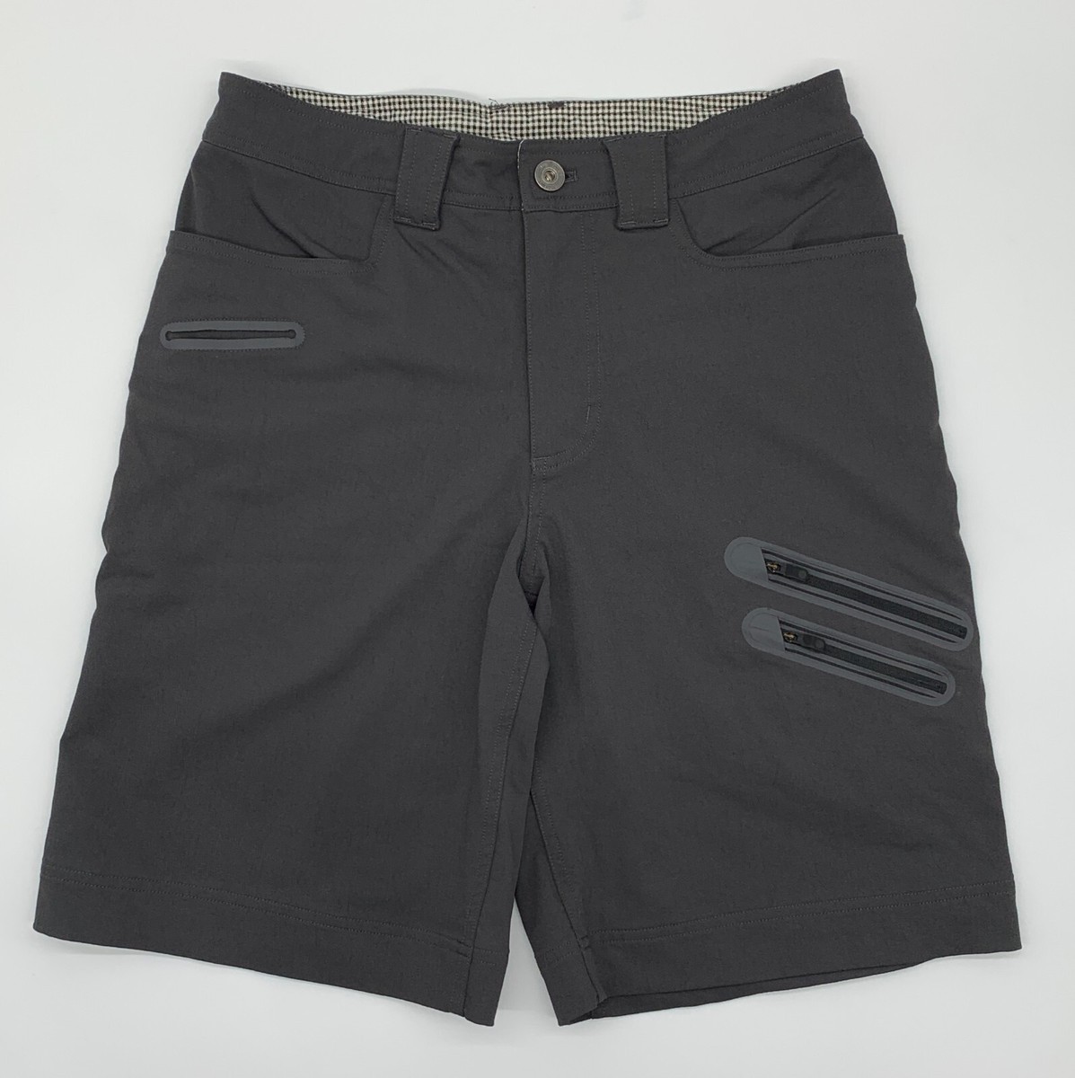 Lululemon Athletica Commute Golf Shorts Gray Stretch Zip Pockets Men's Size  32