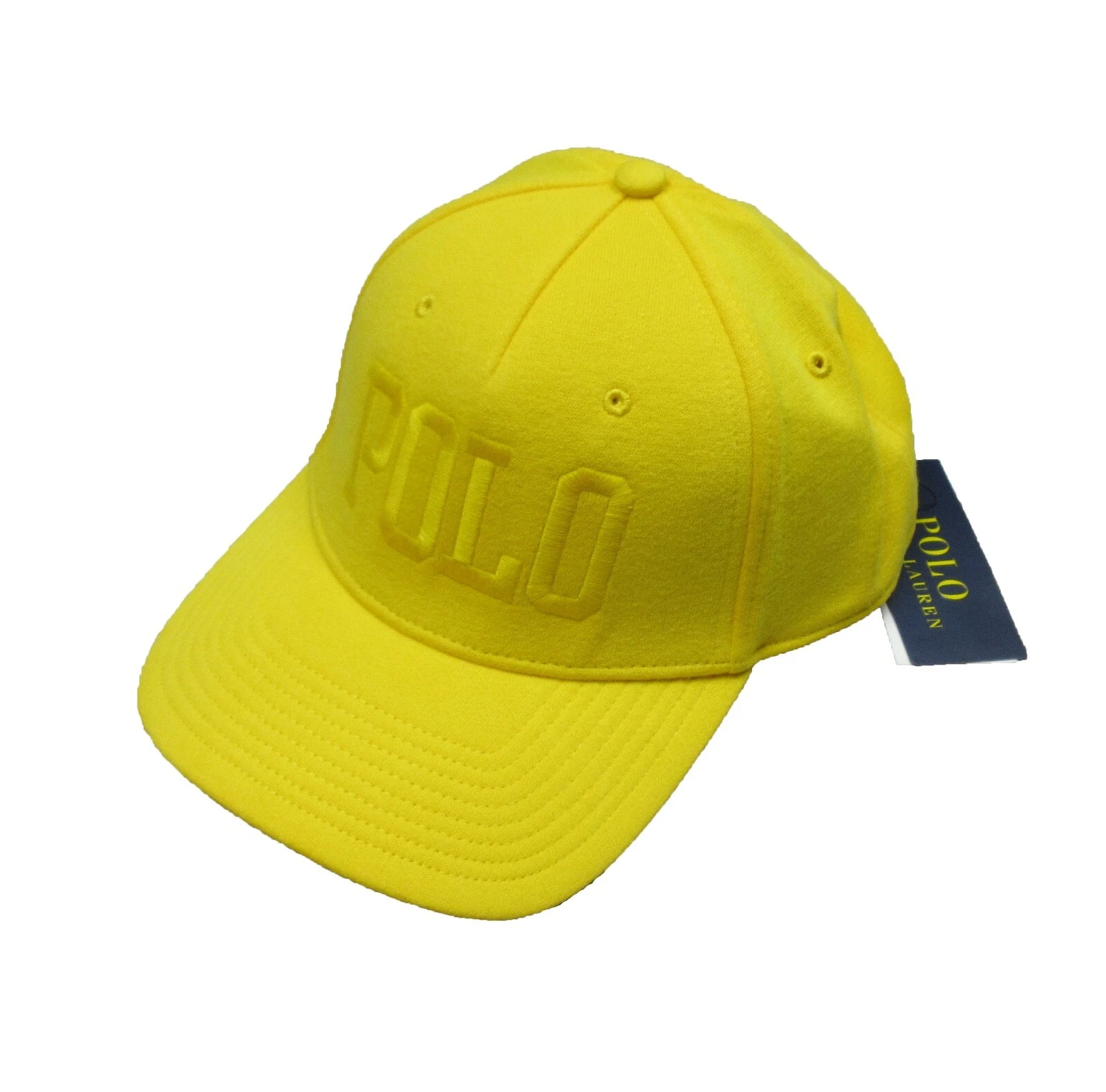 Polo Ralph Lauren Men's Yellow Embroidered Logo Fleece Hat
