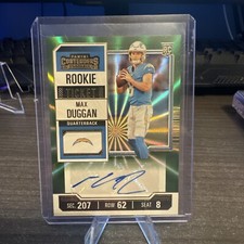 2023 Panini Contenders Max Duggan Auto Rookie TIcket RC (Green Laser Parallel)